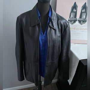 Women's Black Leather Jacket